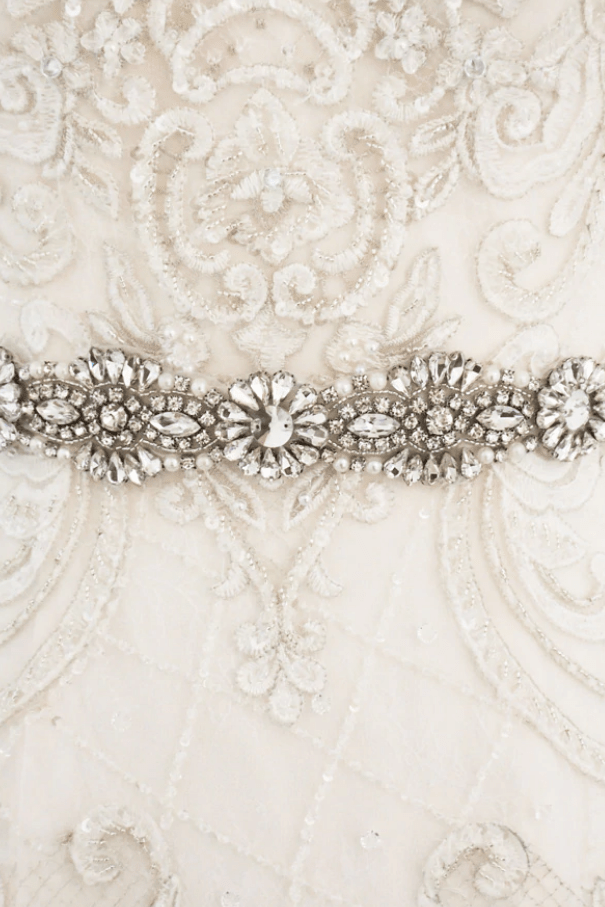 Natalie Pearl and Diamante Bridal Belt - Bridal Belts - Occasion by Lucy