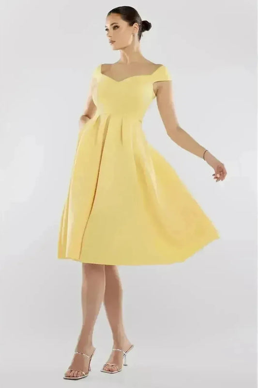 Scuba Foam Skater Midi Dress - Skater Dresses - Occasion by Lucy