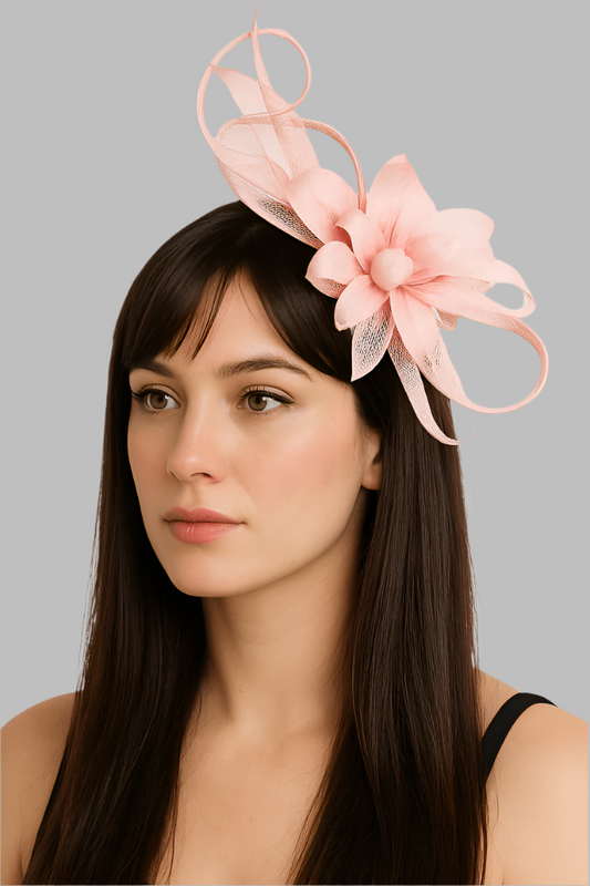 Sinamay Flower Fascinator with Quills - Fascinators - Occasion by Lucy